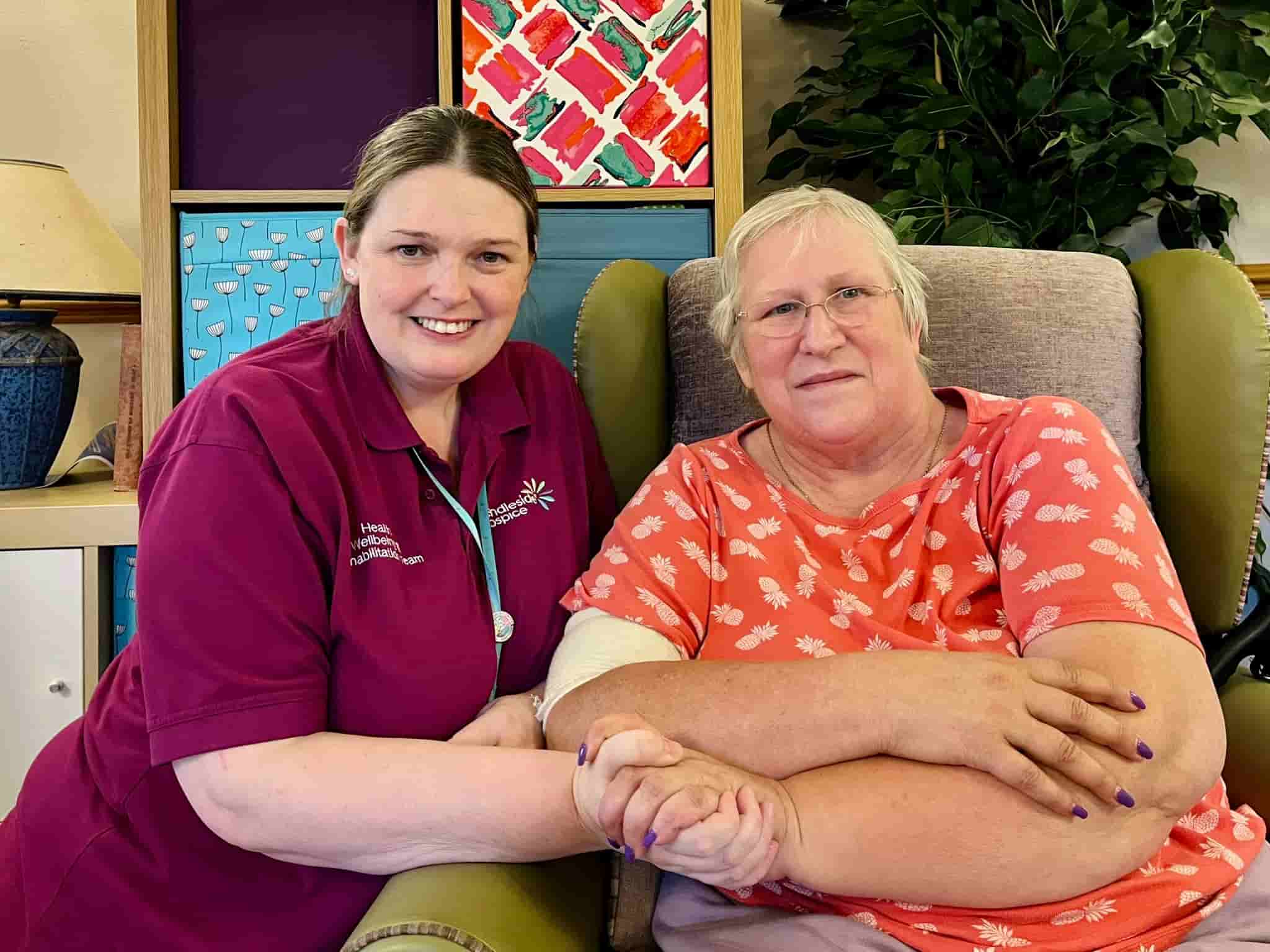 HWR Practitioner Karin Franks and Service User Lindsey Partridge-Baldwin