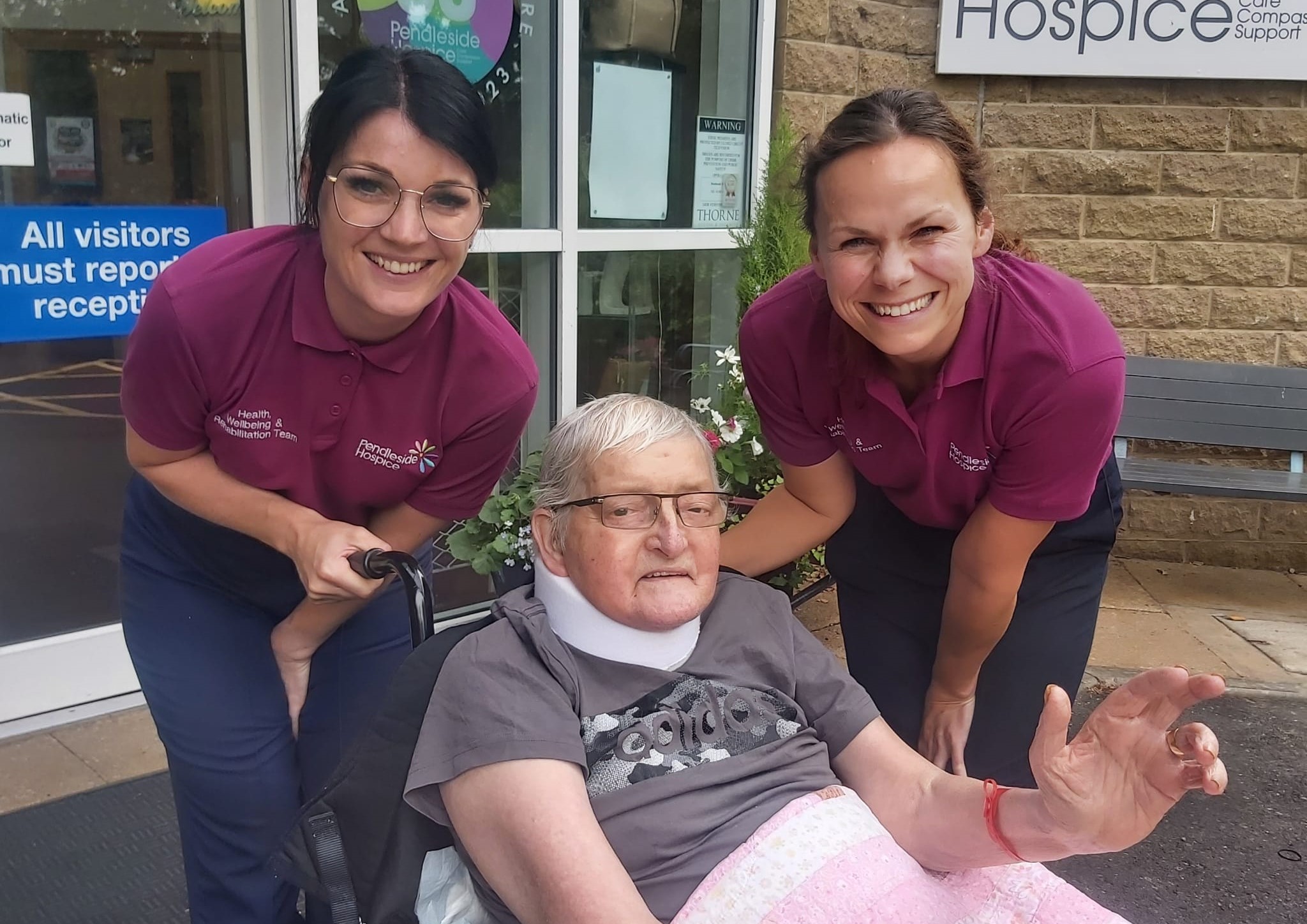 Lisa Thompson with colleague, Danielle Smith and patient, Jack Robinson