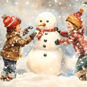 Pendleside Hospice 2026 Christmas Cards - We Built A Snowman