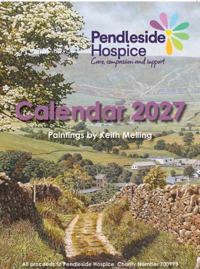 Pendleside Hospice 2027 A4 Calendar